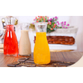 Haonai clear glass drink cup ice Orange bottle lemon beverage milk wide mouth juice glass bottle